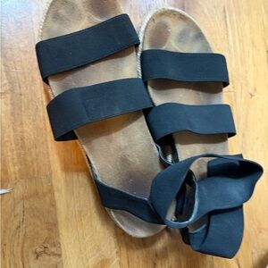 Steve Madden Black Strappy Sandals